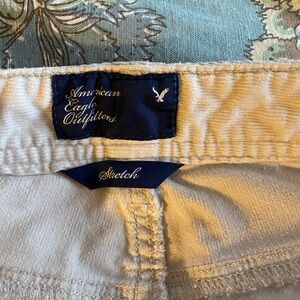 American Eagle Outfitters Cream Straight Leg Jeans